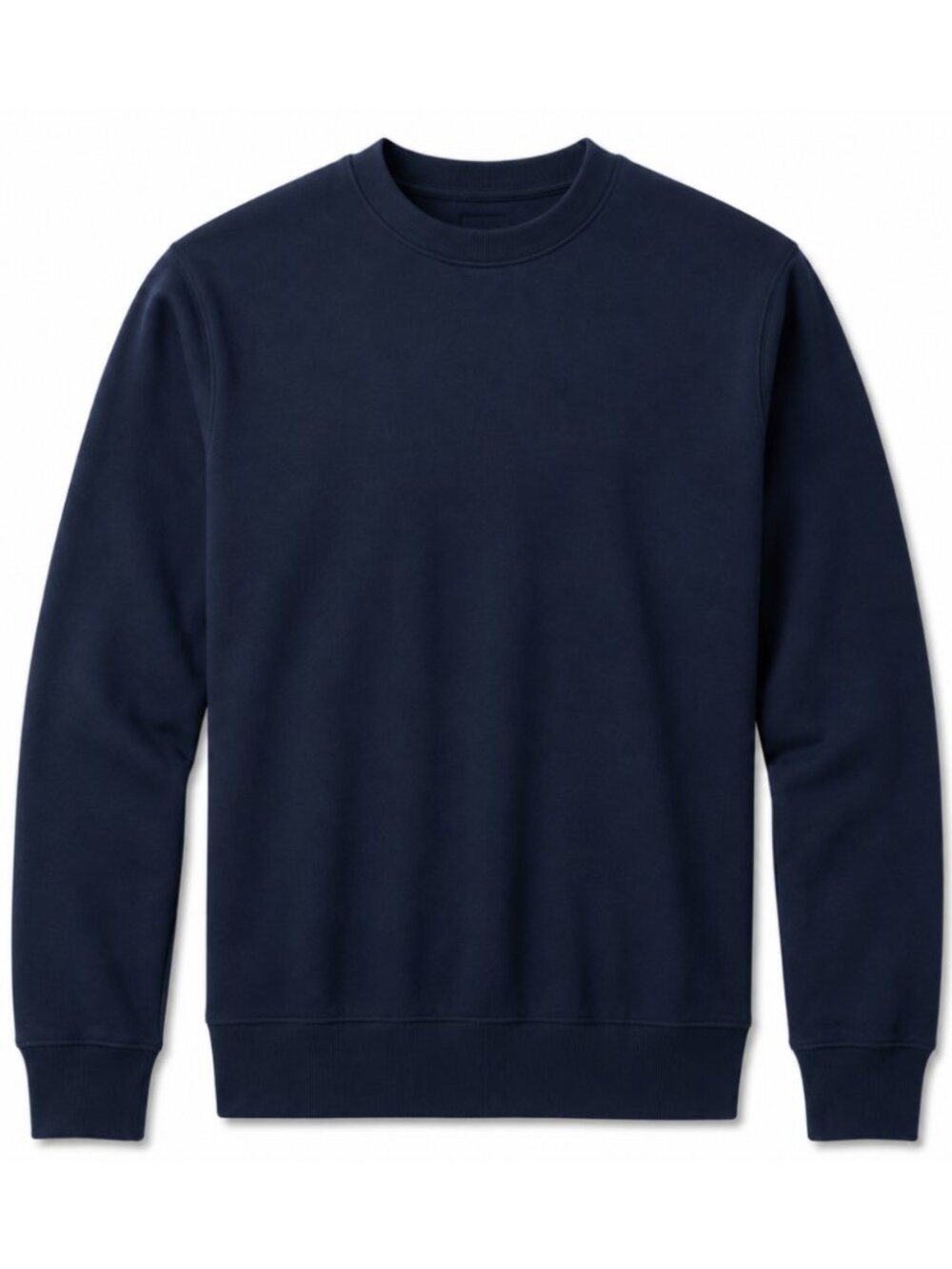 Hangout Unisex Black Crewneck Sweatshirt, Plain Pullover Fleece Crew Neck S-3XL